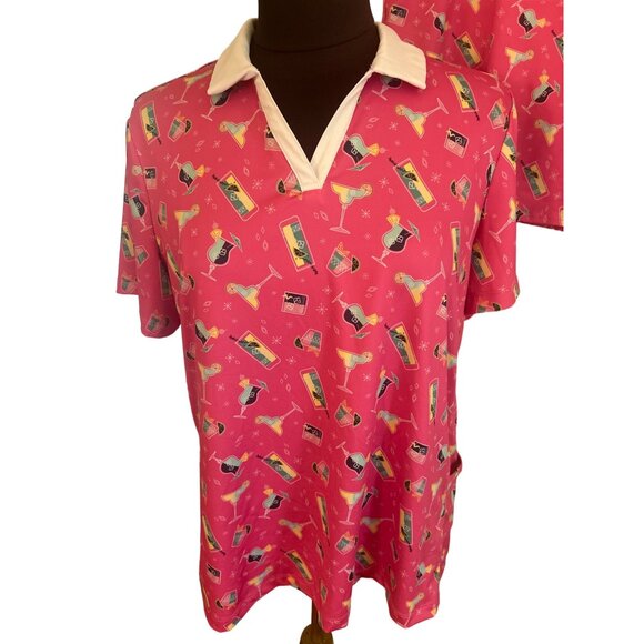 Vibrant Pink Patterned Women's Skort - Picture 2 of 15